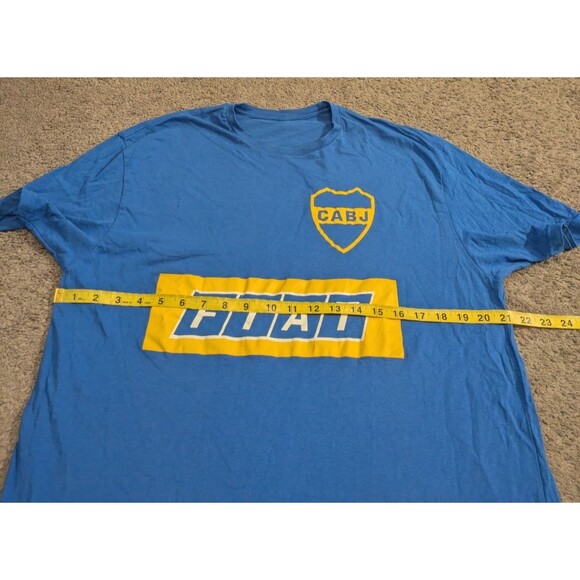 Club Atletico Boca Junors CABJ Bue Short Sleeve T-Shirt Men's Large - Picture 6 of 7